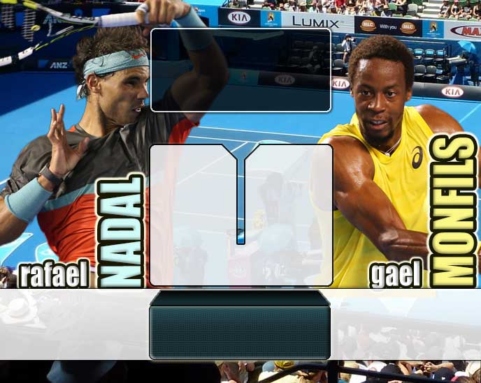Nadal vs Monfils en Australian Open 2014